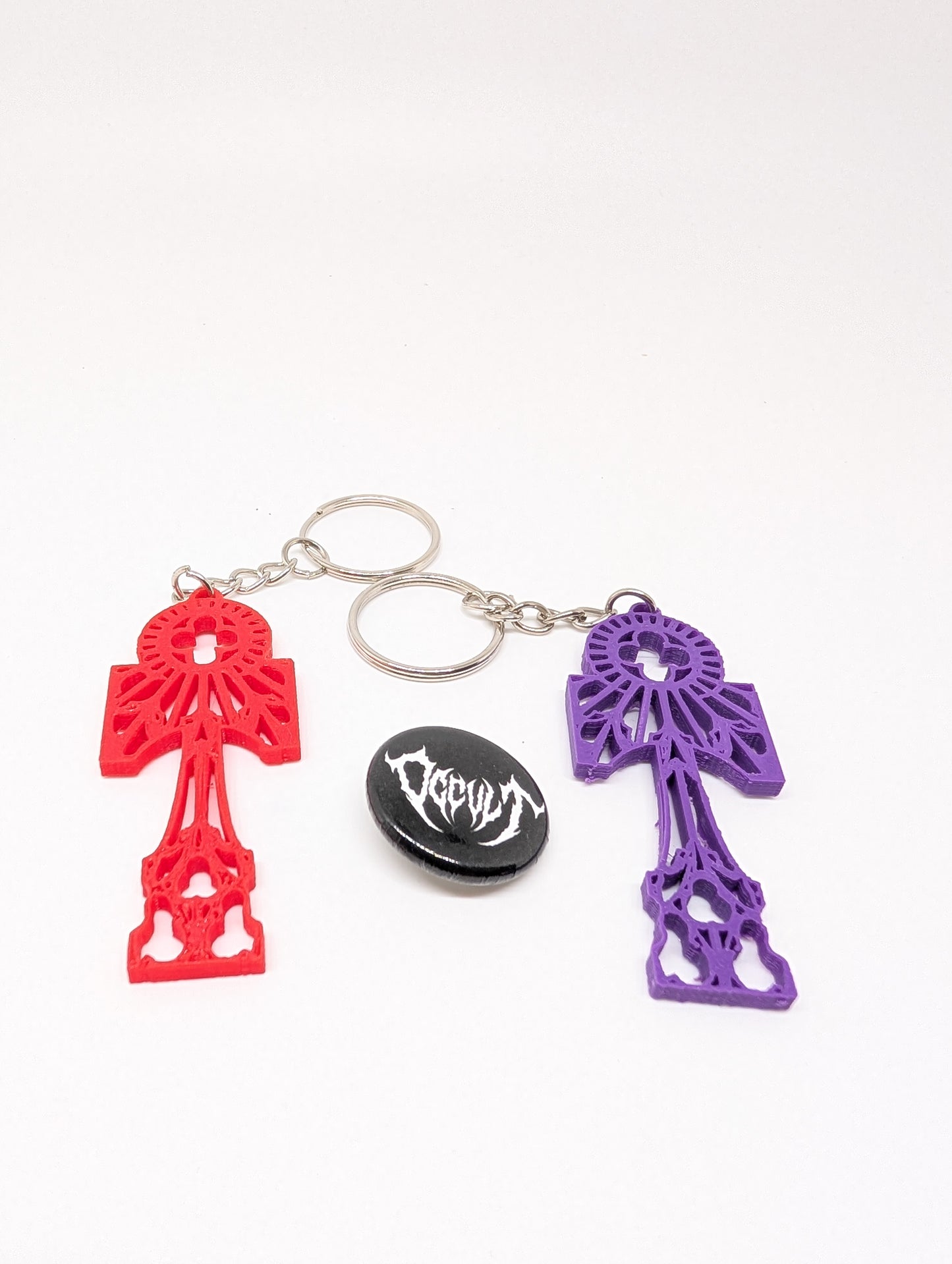 Kendama Keychain and pin combo